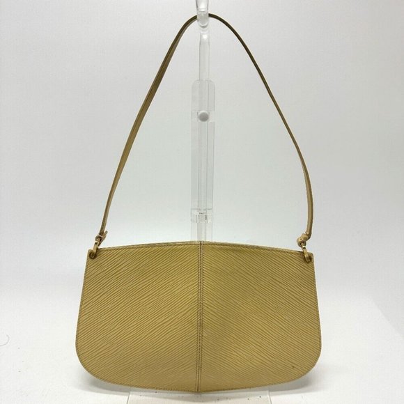 LOUIS VUITTON Epi Pochette- Demilune Shoulder Bag Epi Leather Beige - Picture 2 of 12